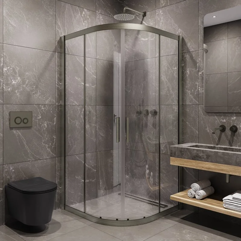 Душевой уголок Timo TPSS-90/13C-8 90x90 см, профиль никель, стекло прозрачное Sancos — официальный сайт