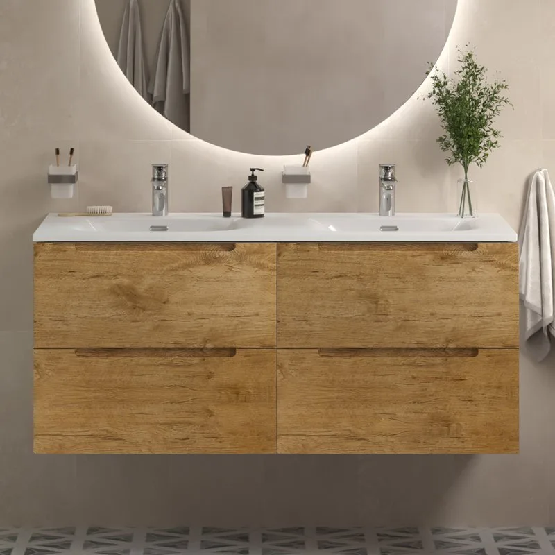 Тумба под раковину без столешницы BelBagno Etna 120 для двоих, rovere nature Sancos — официальный сайт