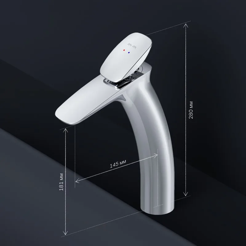 Смеситель для раковины AM.PM Spirit V2.0 F70A92200 с донным клапаном Sancos — официальный сайт