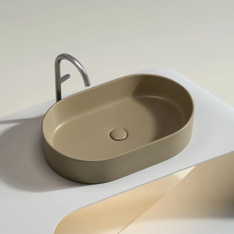 Накладная раковина Ceramicanova Element CN6048MC капучино матовая Sancos — официальный сайт