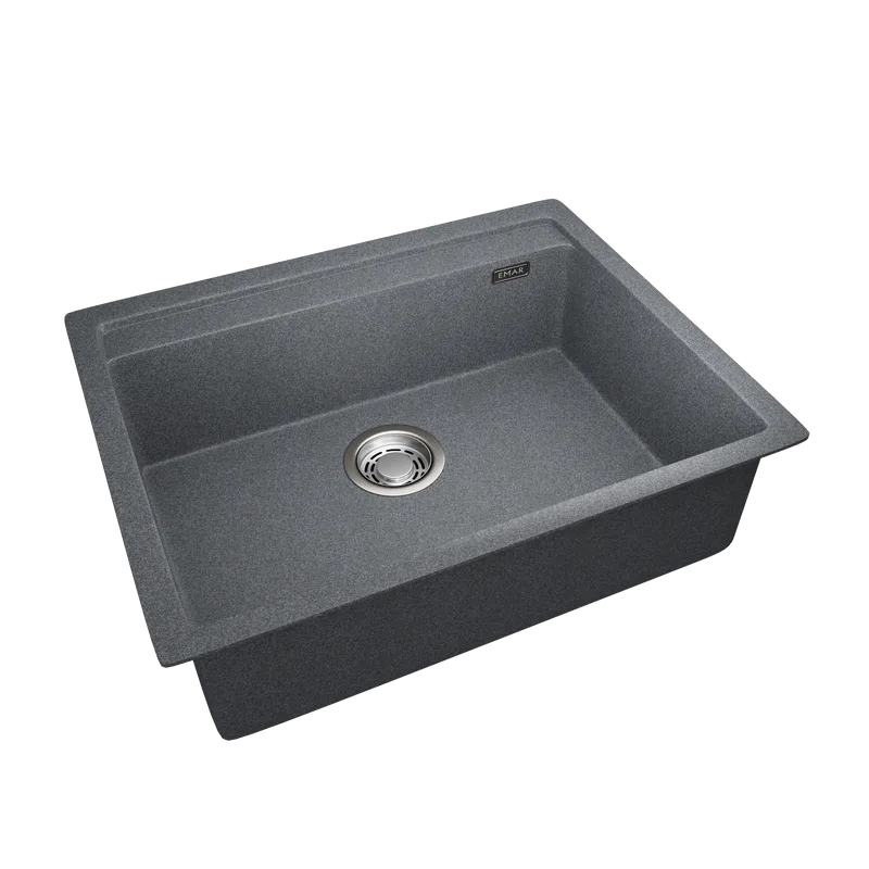Мойка кухонная Emar Quartz EMQ-1640.Q, антрацит Sancos — официальный сайт