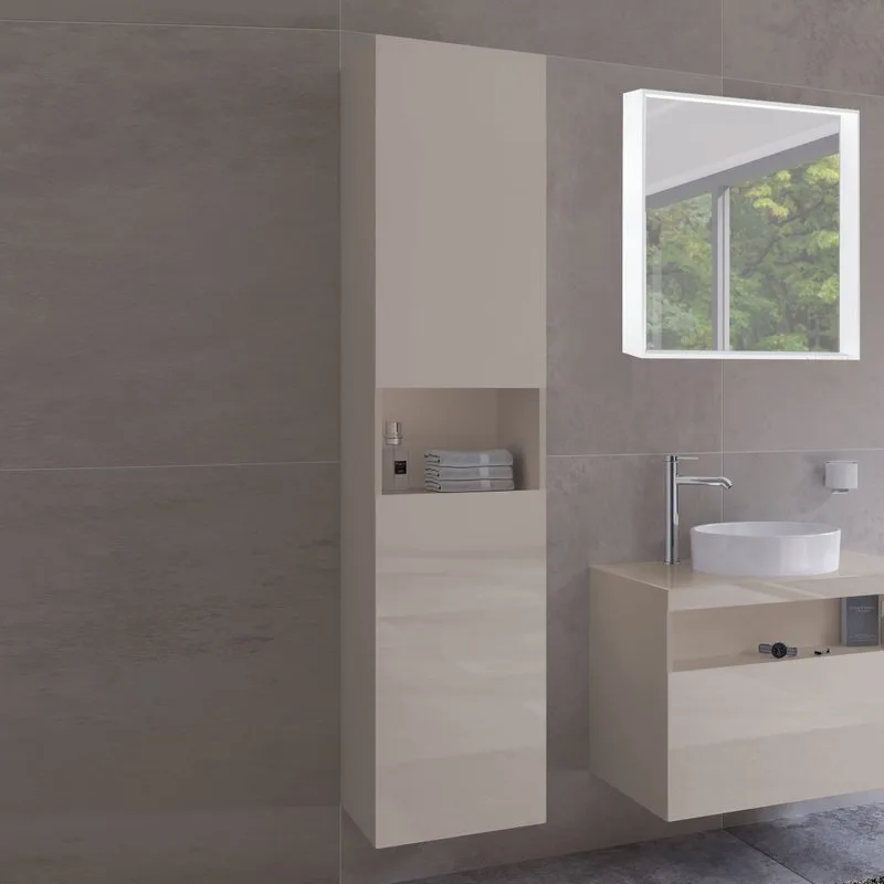 Шкаф-пенал для ванной Keuco Stageline 32831 L, кашемир Sancos — официальный сайт