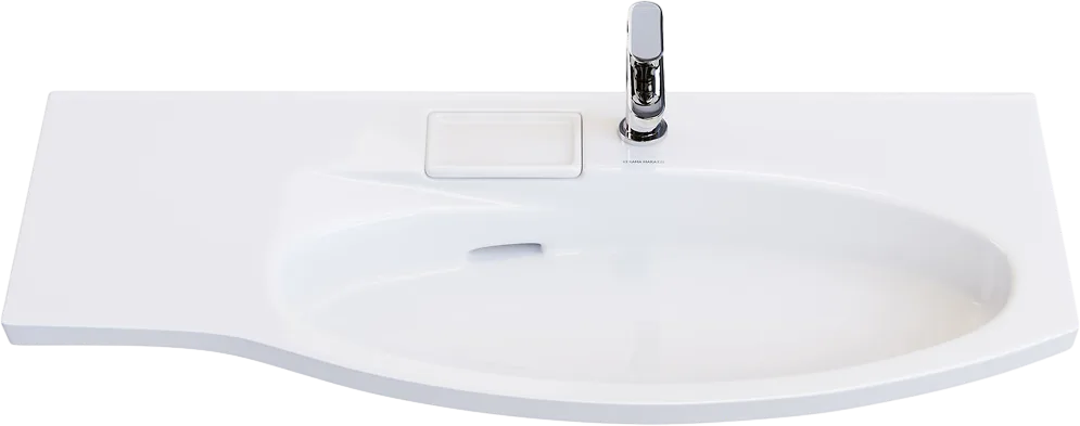 Мебельная раковина KERAMA MARAZZI Riva 100 R, глянцевая белая Sancos — официальный сайт