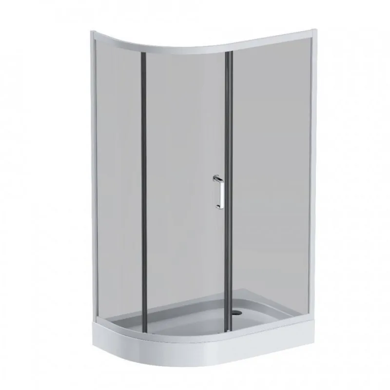 Душевой уголок AM.PM Like W83G-302U120CG64 120x80 профиль матовый хром, стекло тонированное Sancos — официальный сайт
