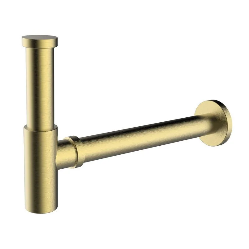 Сифон для раковины Clever Elegance 61977, брашированное золото Sancos — официальный сайт