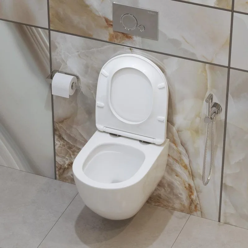Унитаз подвесной BelBagno Amanda BB051CH-TOR-FC BB2034SC с микролифтом, безободковый, белый Sancos — официальный сайт