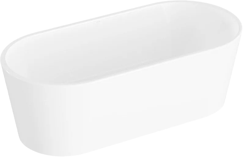 Акриловая ванна VitrA Geo 170x80 см, отдельностоящая, белая, овальная, со сливом-переливом Sancos — официальный сайт
