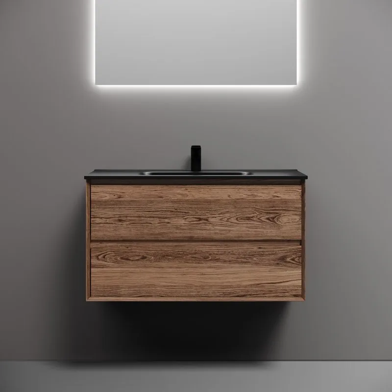 Тумба с раковиной Sancos Marmi 2.0 90 дуб чарльстон, раковина CN7002MB Sancos — официальный сайт