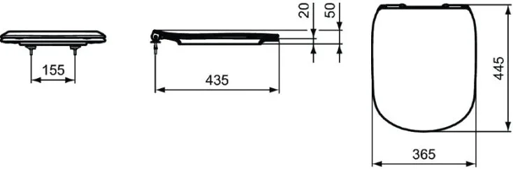 Крышка-сиденье Ideal Standard Tesi T3527V3 с микролифтом Sancos — официальный сайт