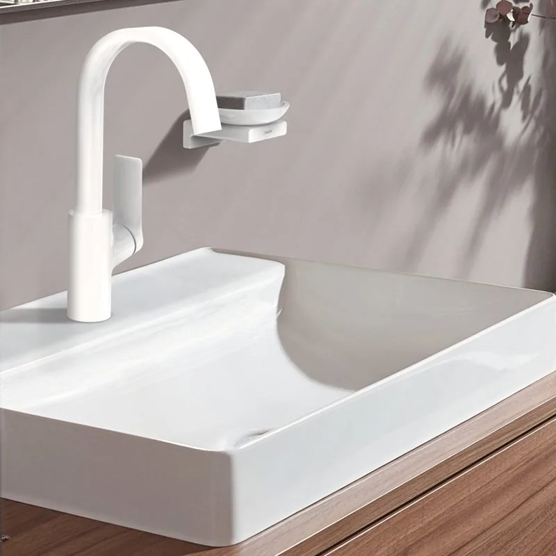 Смеситель для раковины Hansgrohe Vivenis 75032700 матовый белый Sancos — официальный сайт