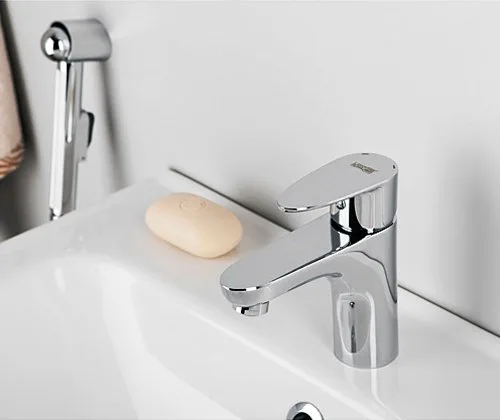 Смеситель для раковины Wasserkraft Leine 3508 с гигиеническим душем Sancos — официальный сайт