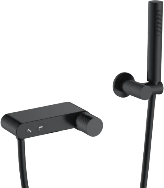 Смеситель для ванны с душем Boheme Stick 123-BB, черный Sancos — официальный сайт
