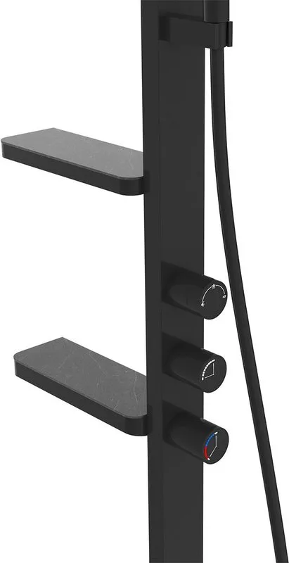 Душевая стойка Vincea Inspire VSFS-3I11MB, черный Sancos — официальный сайт