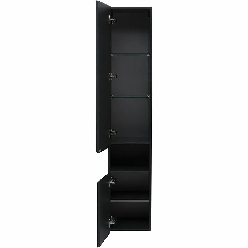 Шкаф-пенал для ванной Allen Brau Infinity 35 L подвесной, антрацит матовый Sancos — официальный сайт