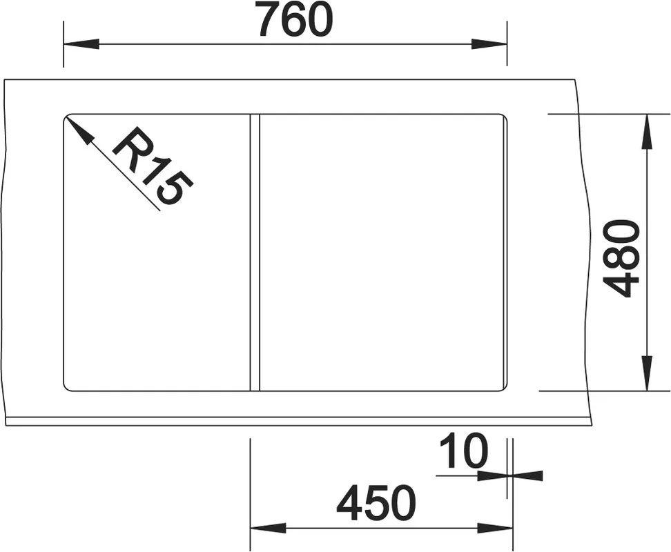 Мойка кухонная Blanco Zia 45S 526013 черная Sancos — официальный сайт