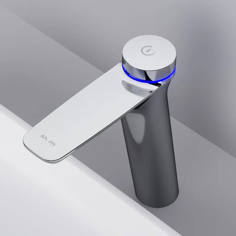 Термостатический смеситель AM.PM Inspire V2.0 F50A93400 TouchReel электронный с донным клапаном Sancos — официальный сайт