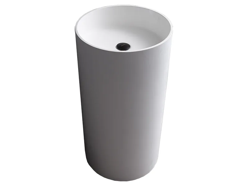 Раковина Uni-Flow Cilindro FS504-450 Gloss White слив в стену Sancos — официальный сайт