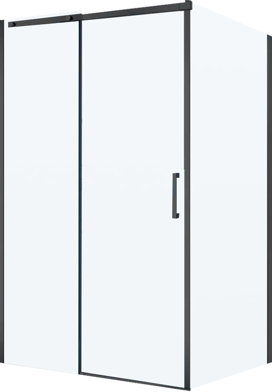 Душевой уголок BelBagno Acqua -AH-1-150/90-C-NERO профиль черный матовый Sancos — официальный сайт