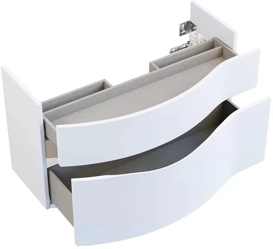 Тумба под раковину без столешницы KERAMA MARAZZI Riva 100, левая подвесная, белая матовая Sancos — официальный сайт