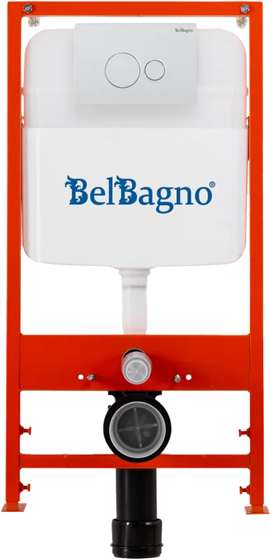 Комплект BelBagno BB026/BB082BL, с кнопкой смыва белой глянцевой Sancos — официальный сайт
