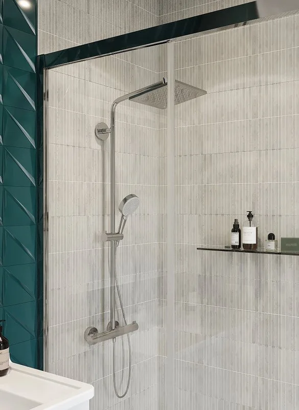 Душевая стойка Hansgrohe Crometta Е 240 1jet Showerpipe 27271000 Sancos — официальный сайт