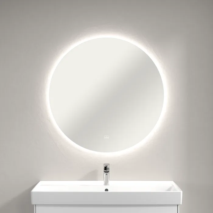 Зеркало круглое Villeroy & Boch More to See Lite A4608500 85 с LED-подсветкой, 6500 K Sancos — официальный сайт