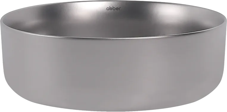 Накладная раковина Abber Bequem AC2108MS матовое серебро Sancos — официальный сайт