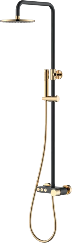 Душевая стойка Boheme Stick 128-BG, black diamond gold Sancos — официальный сайт