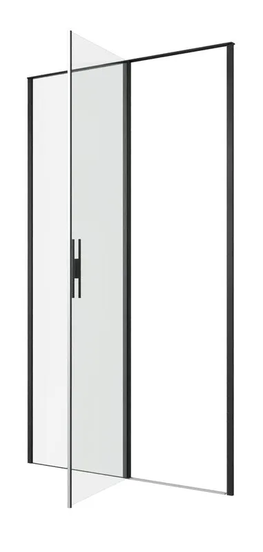 Душевая дверь в нишу Allen Brau Priority 3.31033.BBA 120 см, профиль черный браш, стекло прозрачное  Sancos — официальный сайт