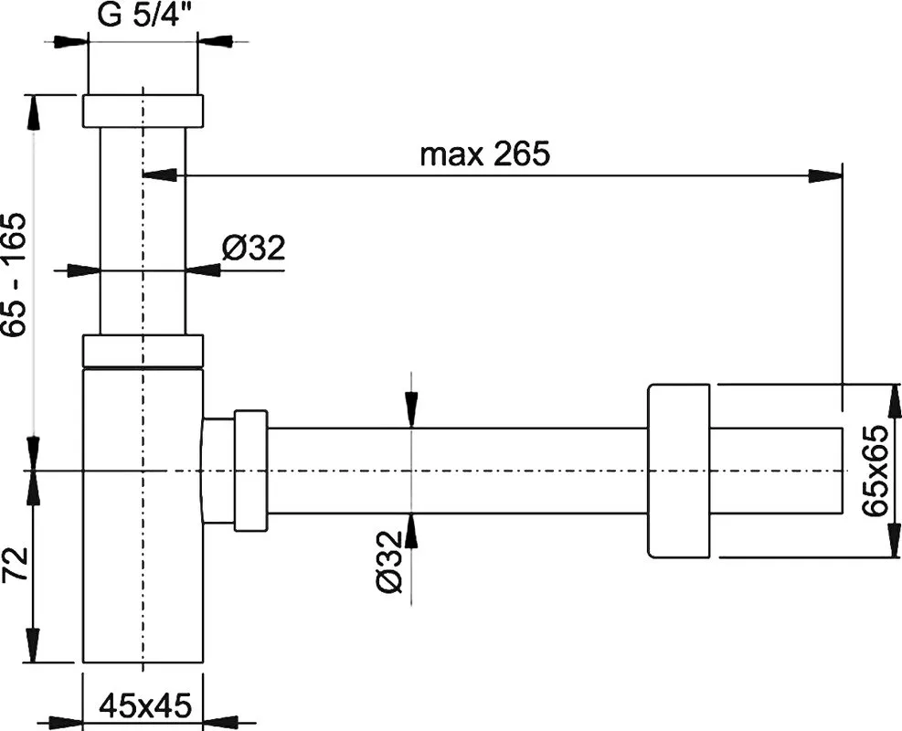 Сифон для раковины AlcaPlast A401 Sancos — официальный сайт