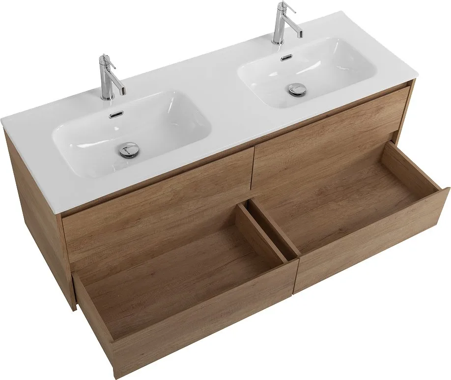 Тумба под раковину без столешницы BelBagno Kraft 120 4 ящика, для двоих, rovere nebrasca nature Sancos — официальный сайт