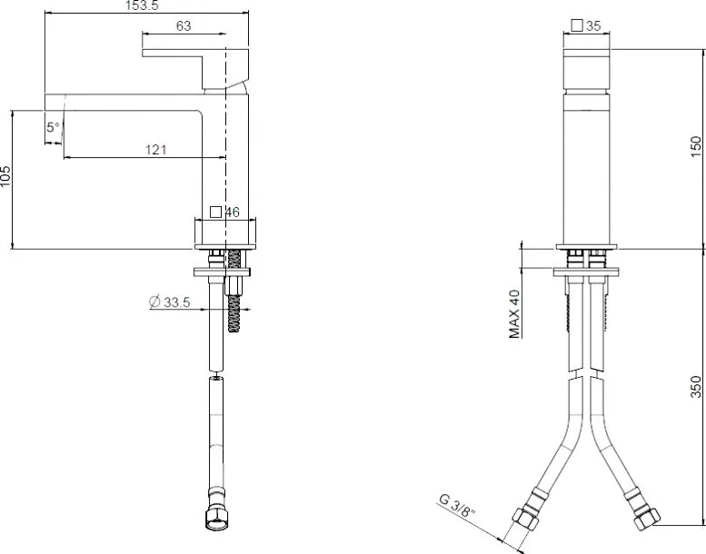 Смеситель для раковины Cezares Unika LSM1-02-W0 бронза Sancos — официальный сайт