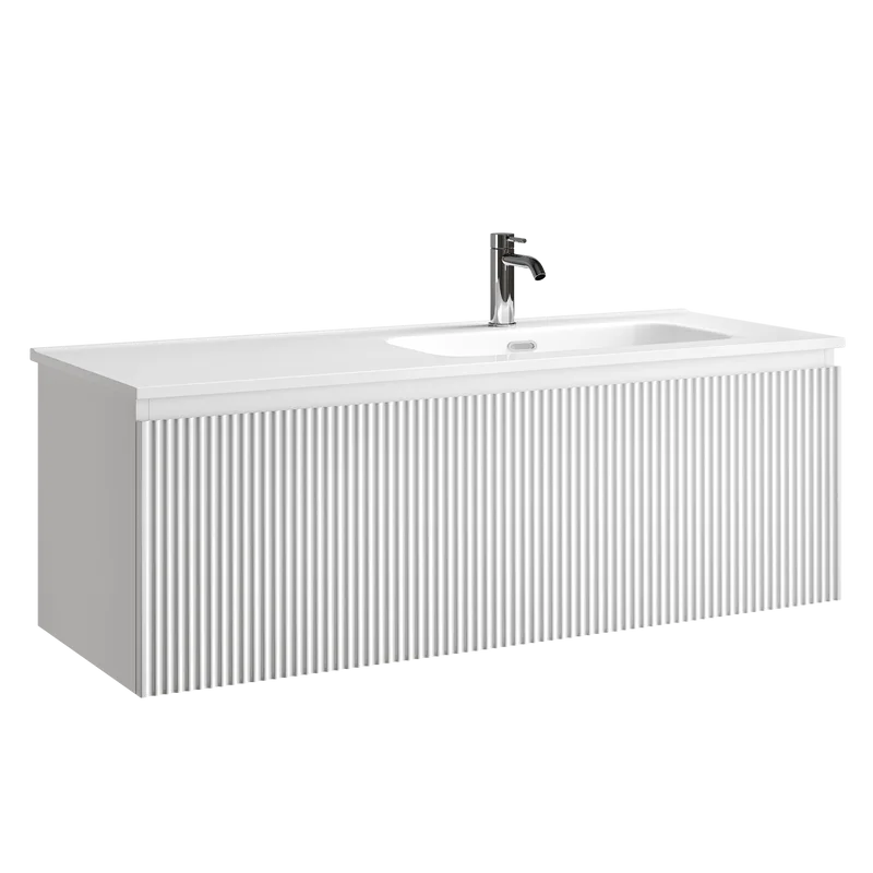 Тумба под раковину Sancos Snob R 1.0 120 подвесная Bianco (белый), SNR1.0120RW Sancos — официальный сайт