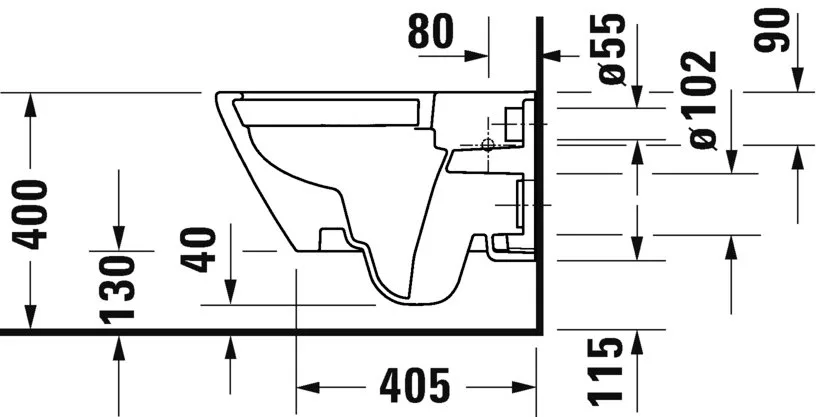 Унитаз подвесной Duravit D-Neo Rimless 45770900A1 Sancos — официальный сайт