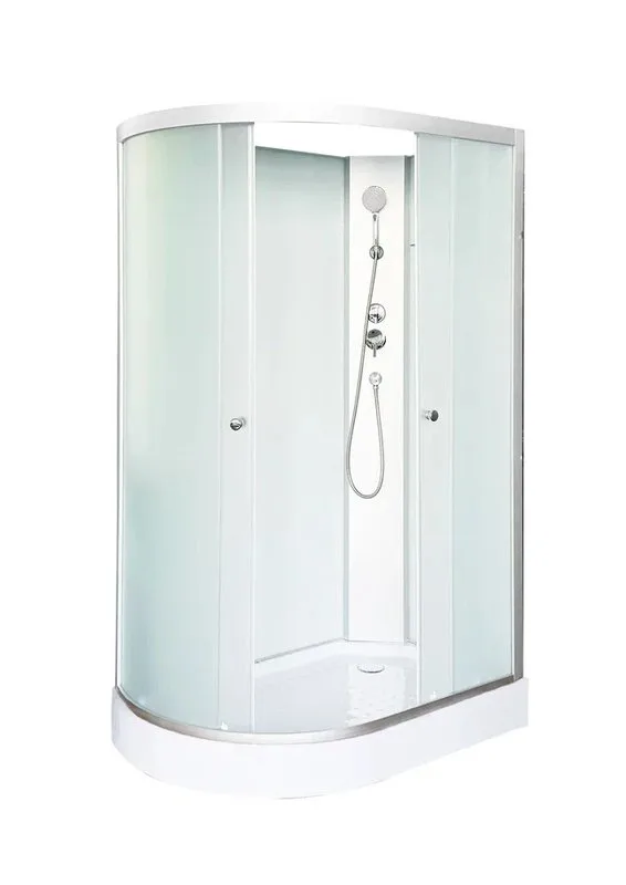 Душевая кабина DTO LM902RN 120х80, без крыши, профиль хром, стекло матовое Sancos — официальный сайт