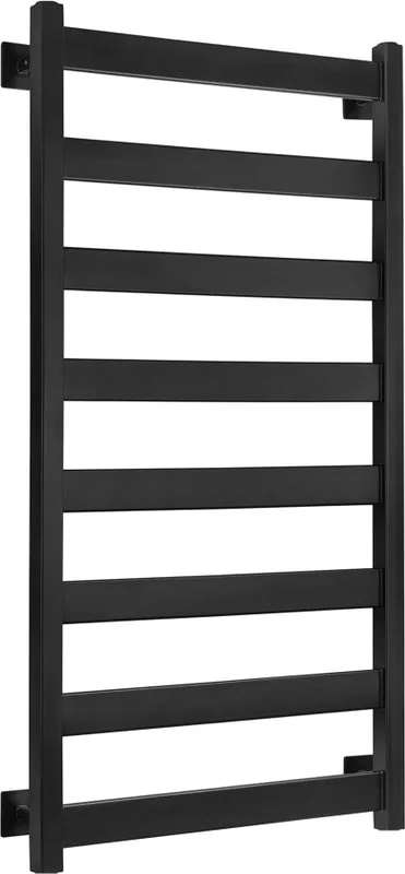 Полотенцесушитель электрический Secado Комано 1 , 100x50 ТЭН квадратный, черный матовый, R Sancos — официальный сайт