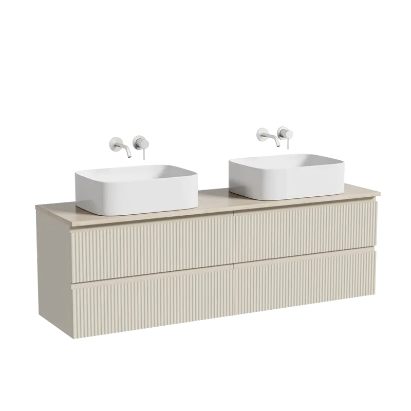 Тумба с раковиной Sancos Snob R 160 beige soft, столешница бежевая TT160A2, раковина CN6052 Sancos — официальный сайт