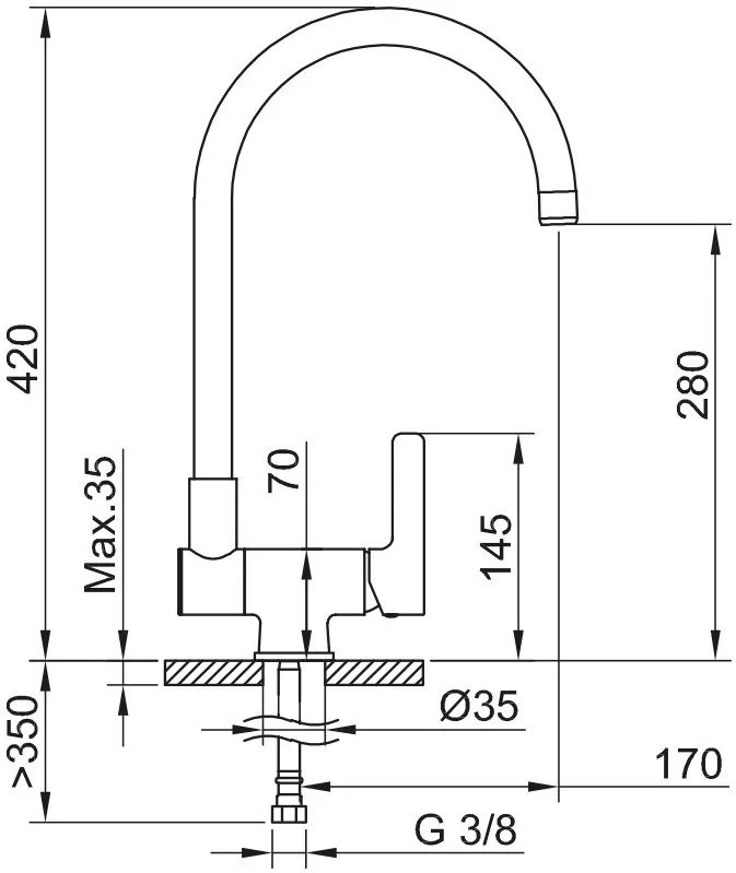 Смеситель для кухни Clever FS19 60731 Sancos — официальный сайт