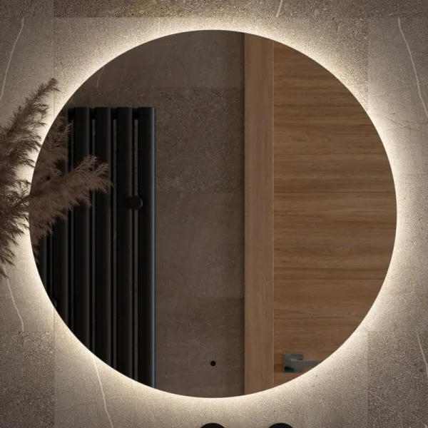 Зеркало круглое Defesto Opti DF 2844R 70 с LED-подсветкой, 4500К, инфракрасный выключатель