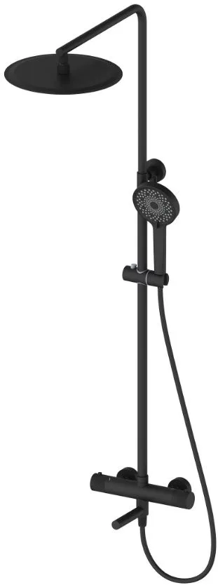 Душевая стойка Oliveeka Y OL-739902-MB черная матовая Sancos — официальный сайт