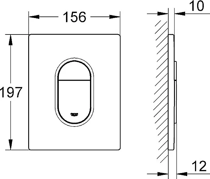 Кнопка смыва Grohe Arena Cosmopolitan 38844SH0 белая Sancos — официальный сайт