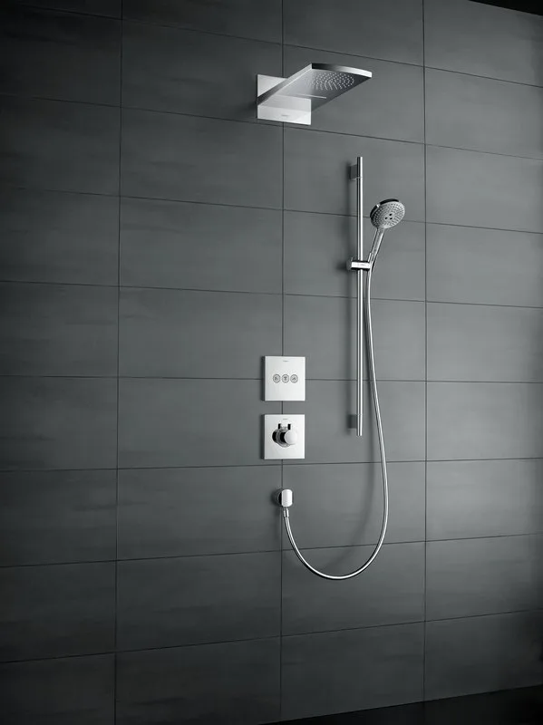 Верхний душ Hansgrohe Raindance Rainfall 180 AIR 2jet 28433000 Sancos — официальный сайт