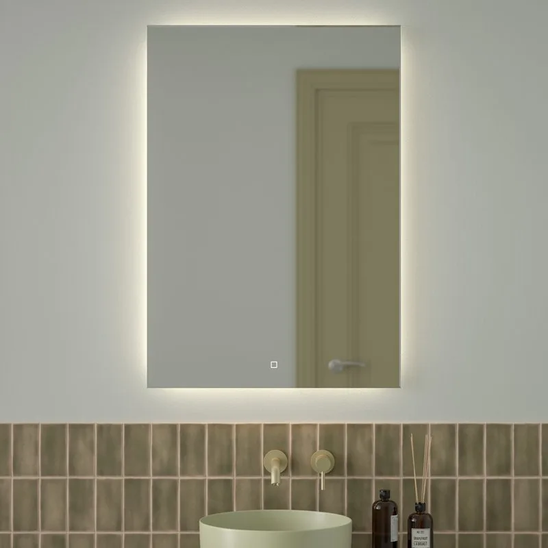 Зеркало Defesto Glow DF 2509S 70х100 с LED-подсветкой, 4 500 K, сенсорный выключатель