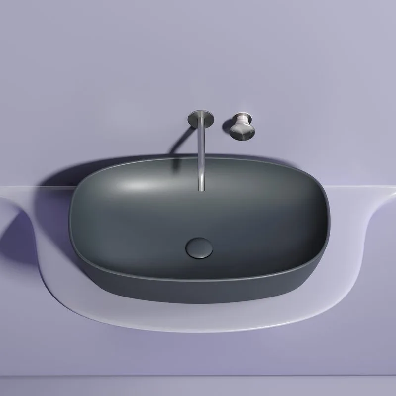 Накладная раковина Ceramicanova Element CN6049MDH темный антрацит матовая Sancos — официальный сайт