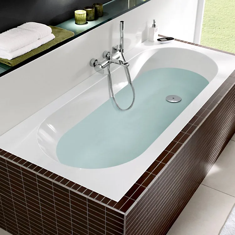 Акриловая ванна Villeroy & Boch Oberon UBQ160OBE2V-01 160x75 см, встраиваемая, цвет альпийский белый Sancos — официальный сайт