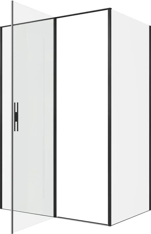 Душевой уголок Allen Brau Priority 140x90, профиль черный браш, стекло прозрачное Sancos — официальный сайт