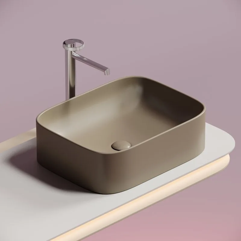 Накладная раковина Ceramicanova Element CN6052MC капучино матовая Sancos — официальный сайт