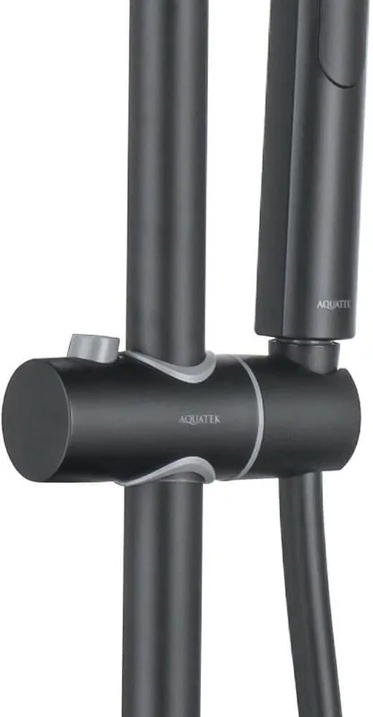 Душевая стойка AQUATEK AQ2060MB, матовая черная Sancos — официальный сайт