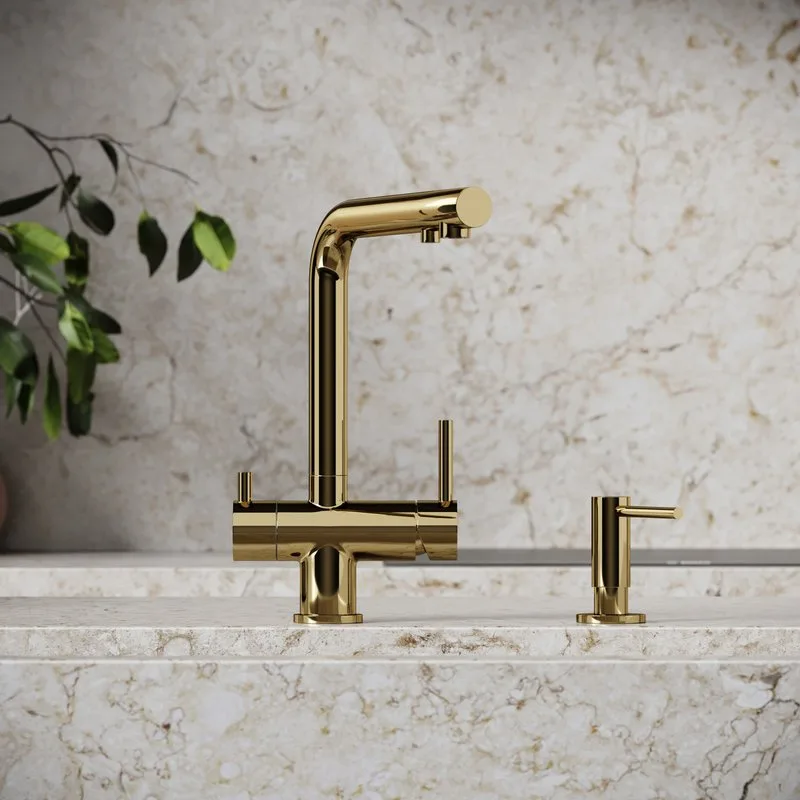 Смеситель для кухни Sancos Foster SC4014ZG под фильтр, полированное золото Sancos — официальный сайт