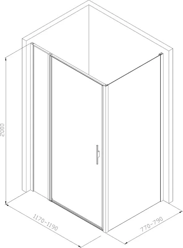 Душевой уголок Allen Brau Priority 120x80, профиль черный браш, стекло прозрачное Sancos — официальный сайт